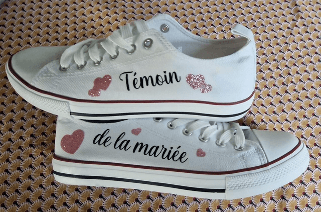 Baskets blanche perso